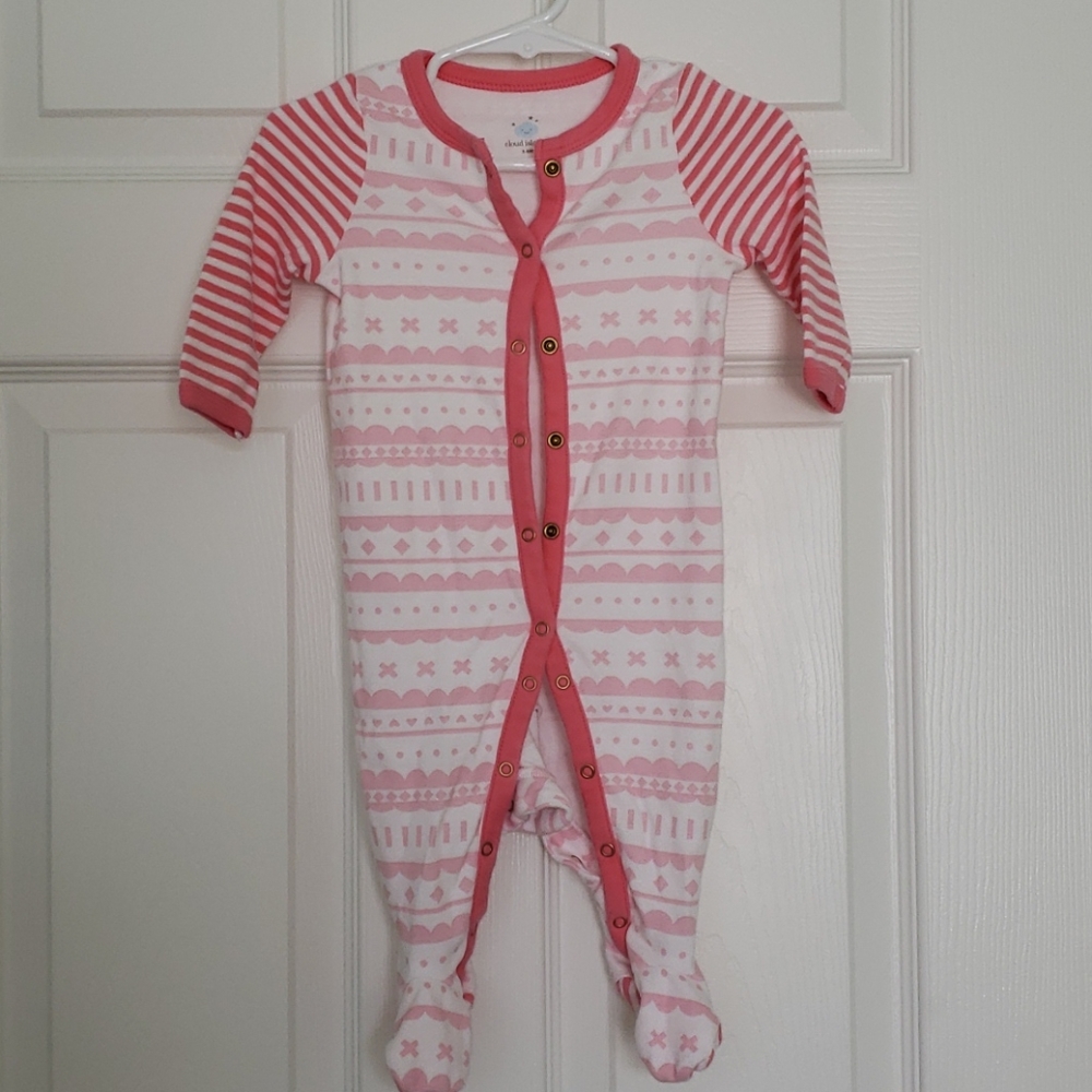Baby Girl - footed pajamas
